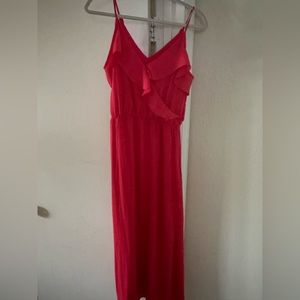 Off shoulder maxi dress-size small from banana republic